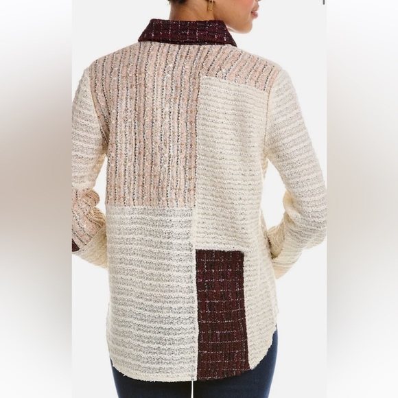 St. John Textured Wool-Blend Top - Picture 2 of 7